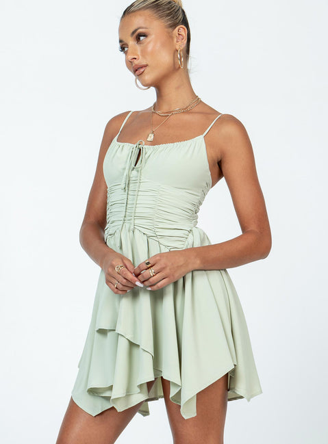 product Princess Polly Scoop Neck  Barrett Mini Dress Green