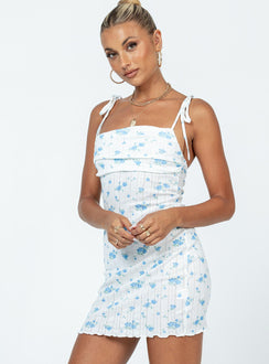 product Princess Polly Square Neck  Alesandra Mini Dress White Multi