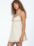 product Princess Polly High Neck  Empress of Love Mini Dress Beige