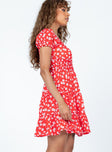 product Princess Polly Crew Neck  Daniela Mini Dress Floral Red