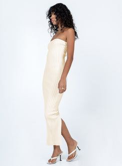 product Princess Polly Square Neck  Kalla Midi Dress Beige