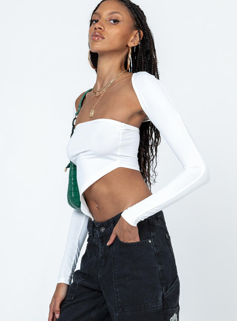 product Princess Polly Sleeveless Square Neck  Koslo Bolero Top White