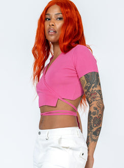 product Princess Polly Full Sleeves Square Neck  Reynolds Top Pink