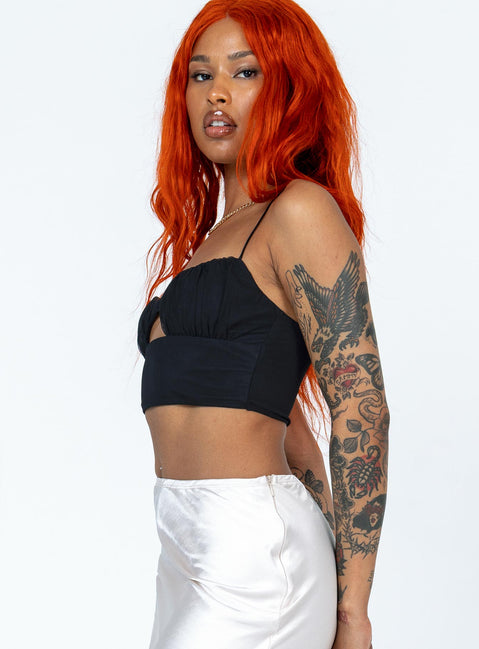 product Princess Polly Sleeveless Square Neck  Graysen Top Black