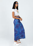 Starry Midi Skirt Blue