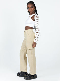 product Princess Polly  Adelaide Cargo Jeans Stone