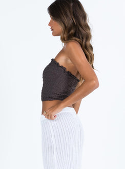 product Princess Polly Sleeveless Square Neck  Pamola Strapless Top Slate