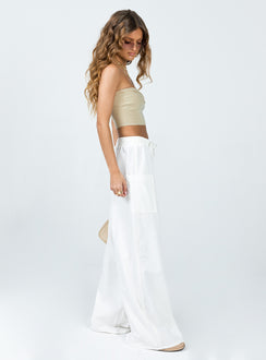 product Princess Polly High Waisted Pants  Brunie Pants White Tall