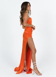 product Princess Polly Square Neck  Tyree Strapless Maxi Dress Orange