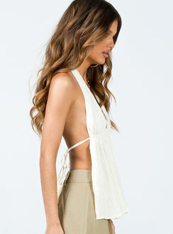 product Princess Polly Sleeveless Asymmetric Neckline  Madalyn Top Cream