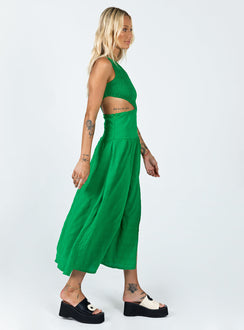 product Princess Polly Crew Neck  Davina Midi Dress Green