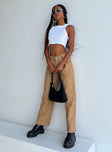 product Princess Polly High Waisted Pants High Waisted Pants  Phelps Cargo Pants Camel