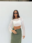 Sadey Sweater White Princess Polly  Cropped 