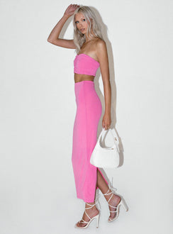 Charm Strapless Set Pink