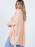 Princess Polly  Not Your Average Shirt Orange