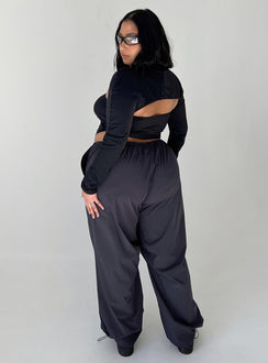 product Princess Polly  Snow Parachute Pants Slate Curve