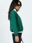 Yosemite Oversized Crewneck Sweatshirt Green Princess Polly  regular 