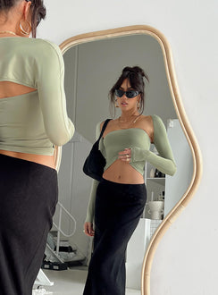 product Princess Polly Sleeveless High Neck  Moran Two Piece Bolero Top Sage