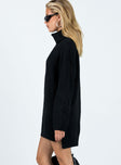 product Princess Polly High Neck  Theese Sweater Dress Black