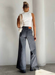 product Princess Polly High Waisted  Dream Big Wide Leg Flare Jeans Denim