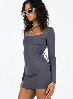 product Princess Polly Scoop Neck  Corthay Mini Dress Slate