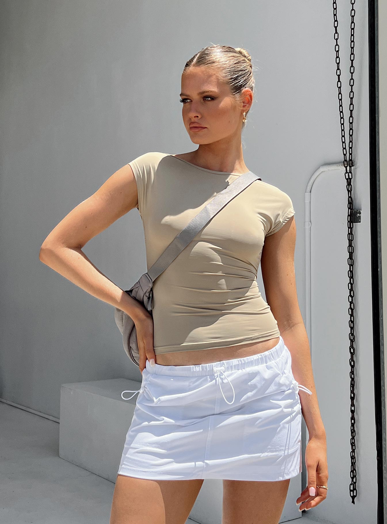 product Valery Parachute Mini Skirt White Princess Polly  Mini Skirts 