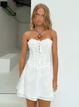 product Princess Polly Square Neck  Peroli Corset Mini Dress White