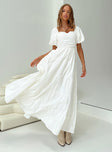 product Princess Polly Asymmetric Neckline  Garrity Maxi Dress White