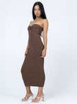 product Princess Polly Crew Neck  Kallista Maxi Dress Brown