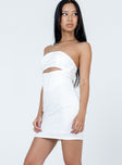 product Princess Polly High Neck  Lavar Strapless Mini Dress White