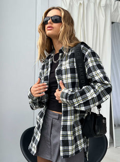 product Princess Polly Full Sleeves High Neck  Camlan Check Shirt Multi