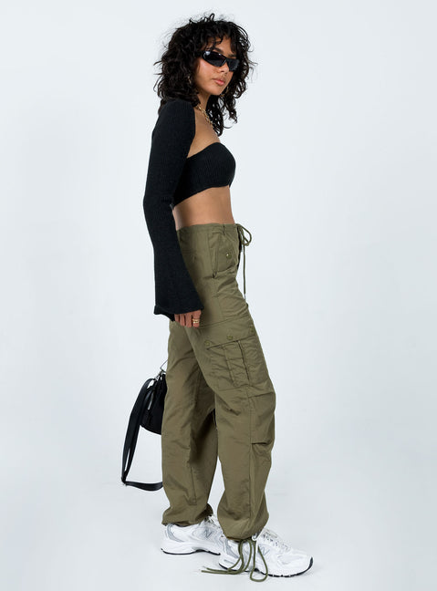 product Princess Polly  Poplar Cargo Utility Pants Khaki