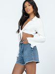 Mosley Mid Dark Wash Denim Shorts Denim