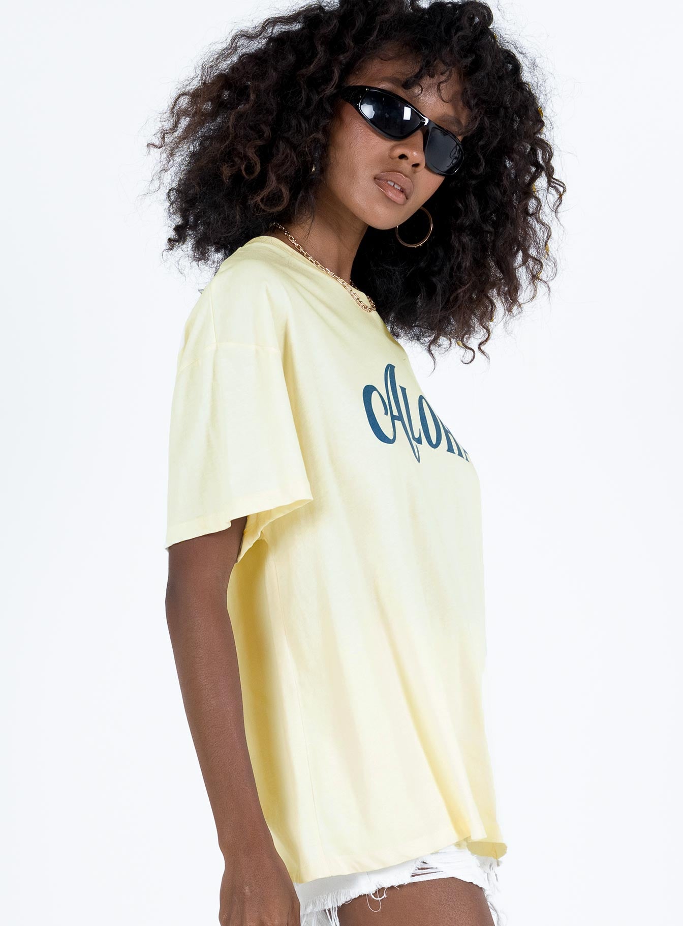 product Princess Polly  Aloha Oversized Tee Ivory