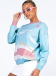 Over The Horizon Sweater Blue Princess Polly  long 