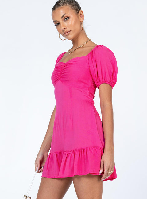 product Princess Polly Scoop Neck  Someday Soon Mini Dress Pink