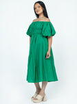 product Princess Polly Asymmetric Neckline  Neri Midi Dress Green