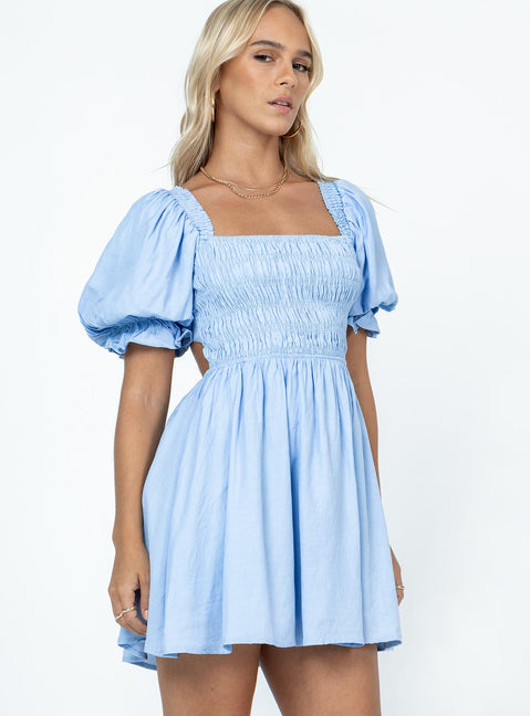 product Princess Polly Crew Neck  Dani Mini Dress Blue