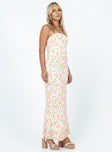 product Princess Polly Sweetheart Neckline  Tiarna Strapless Maxi Dress White / Floral