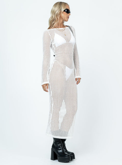 product Princess Polly Crew Neck  Bria Maxi Dress White