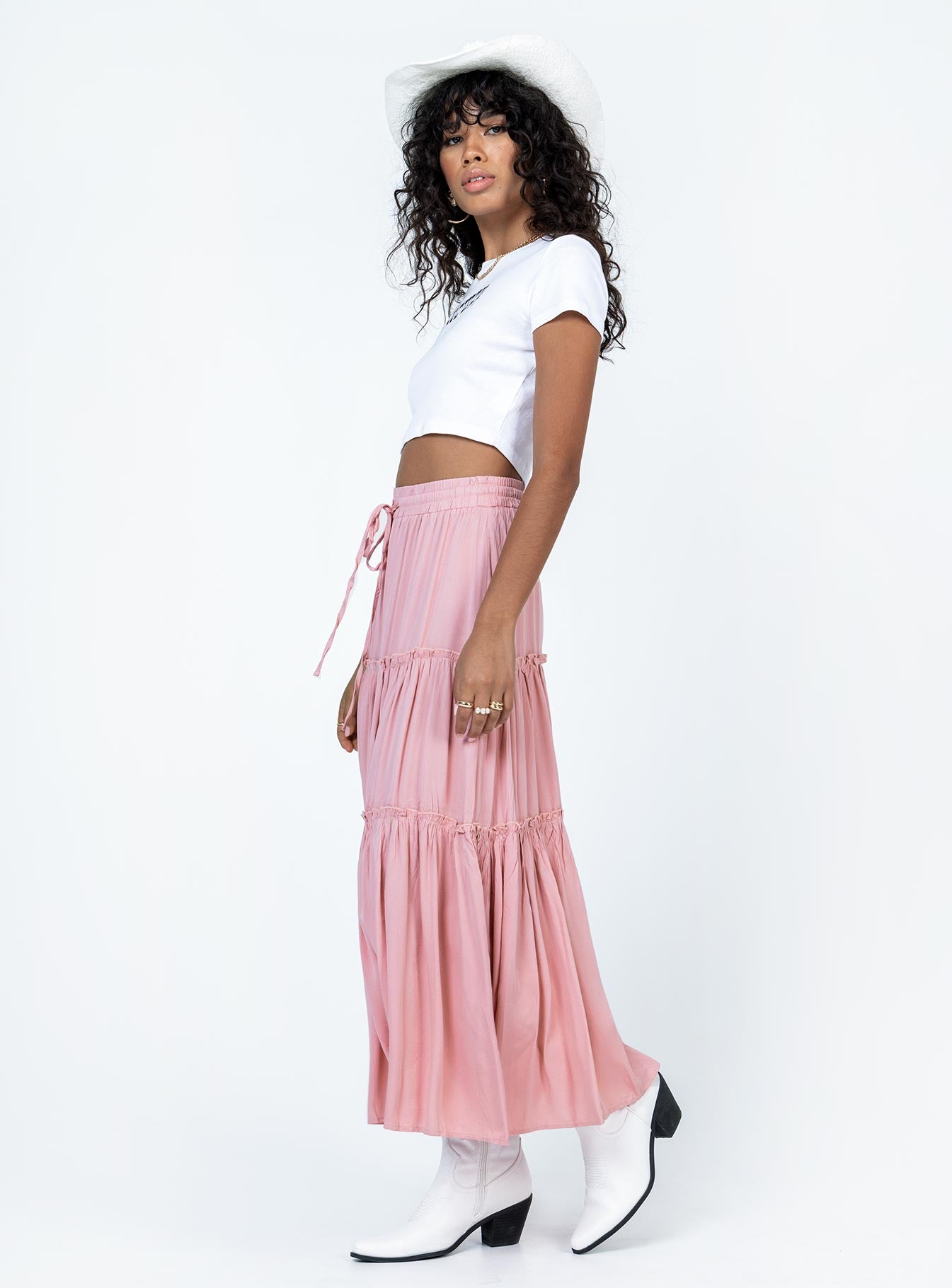 product Tammie Maxi Skirt Pink Princess Polly  Midi Skirts 