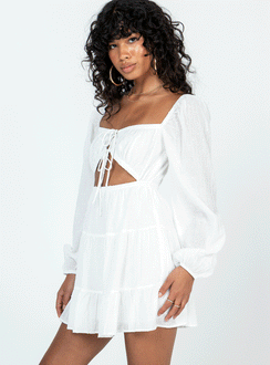 product Princess Polly Square Neck  Emelia Mini Dress White