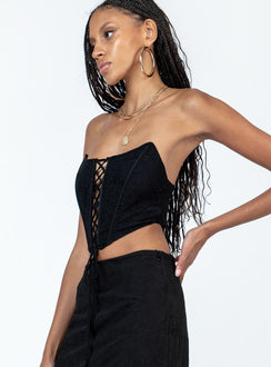 product Princess Polly Sleeveless Square Neck  Eilian Corset Black