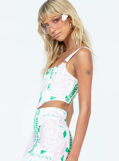 product Princess Polly Sleeveless Asymmetric Neckline  Josie Corset Top White