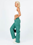 product Princess Polly Low Rise Jeans  Miami Vice Pants Green