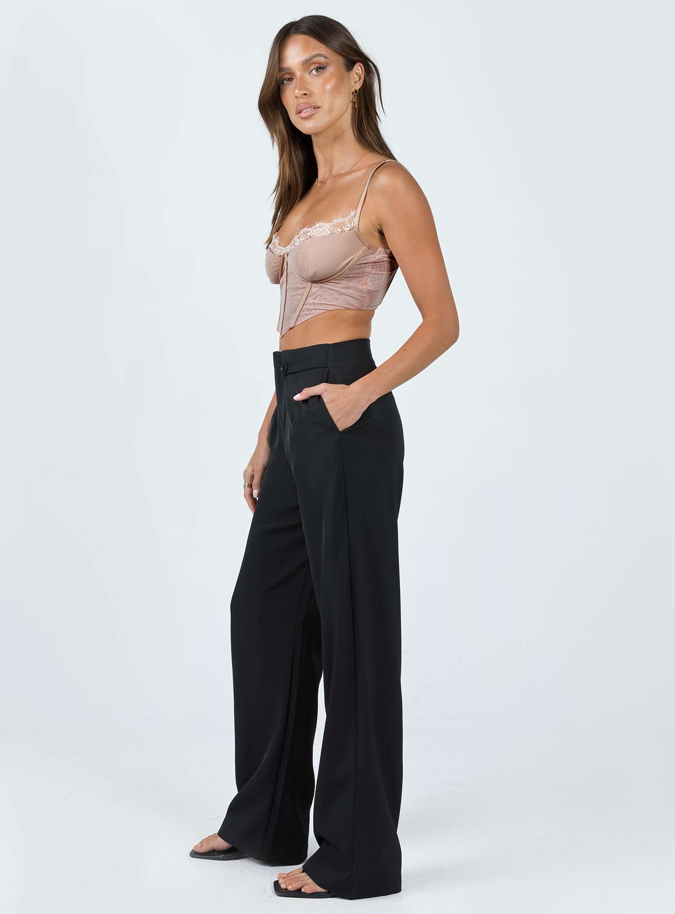 product Princess Polly High Waisted Pants  Boronia Pants Black
