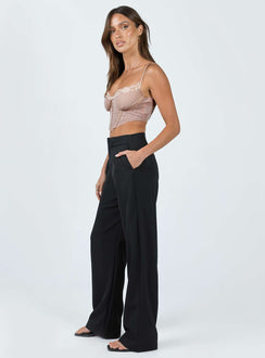 product Princess Polly High Waisted Pants  Boronia Pants Black