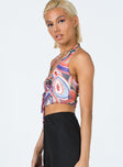 Rayna Top Blue / Orange Multi