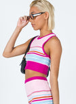 side view of model wearing Princess Polly Darien Top Multi 