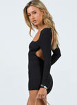 Grantham Long Sleeve Romper Black